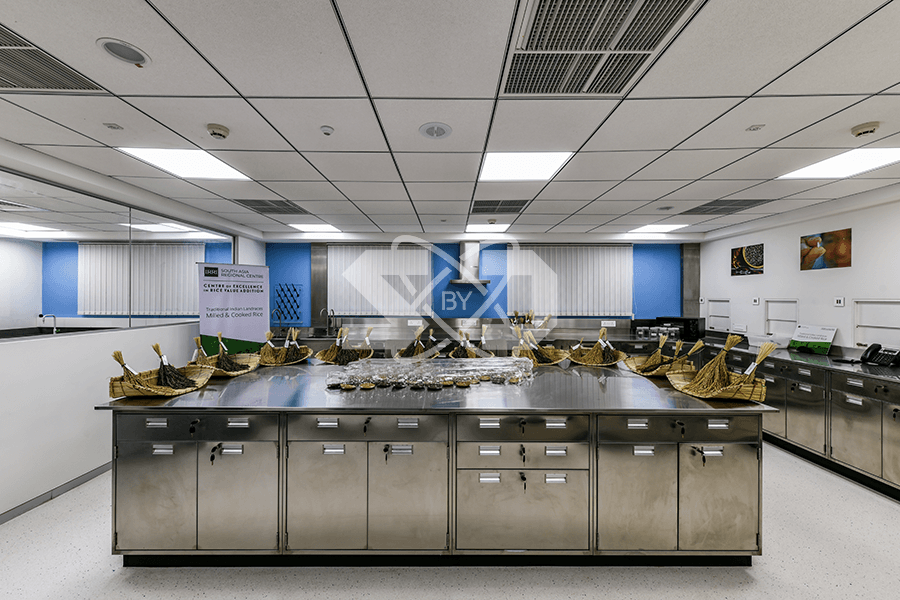 Laboratory interior, furniture and HVAC systems
