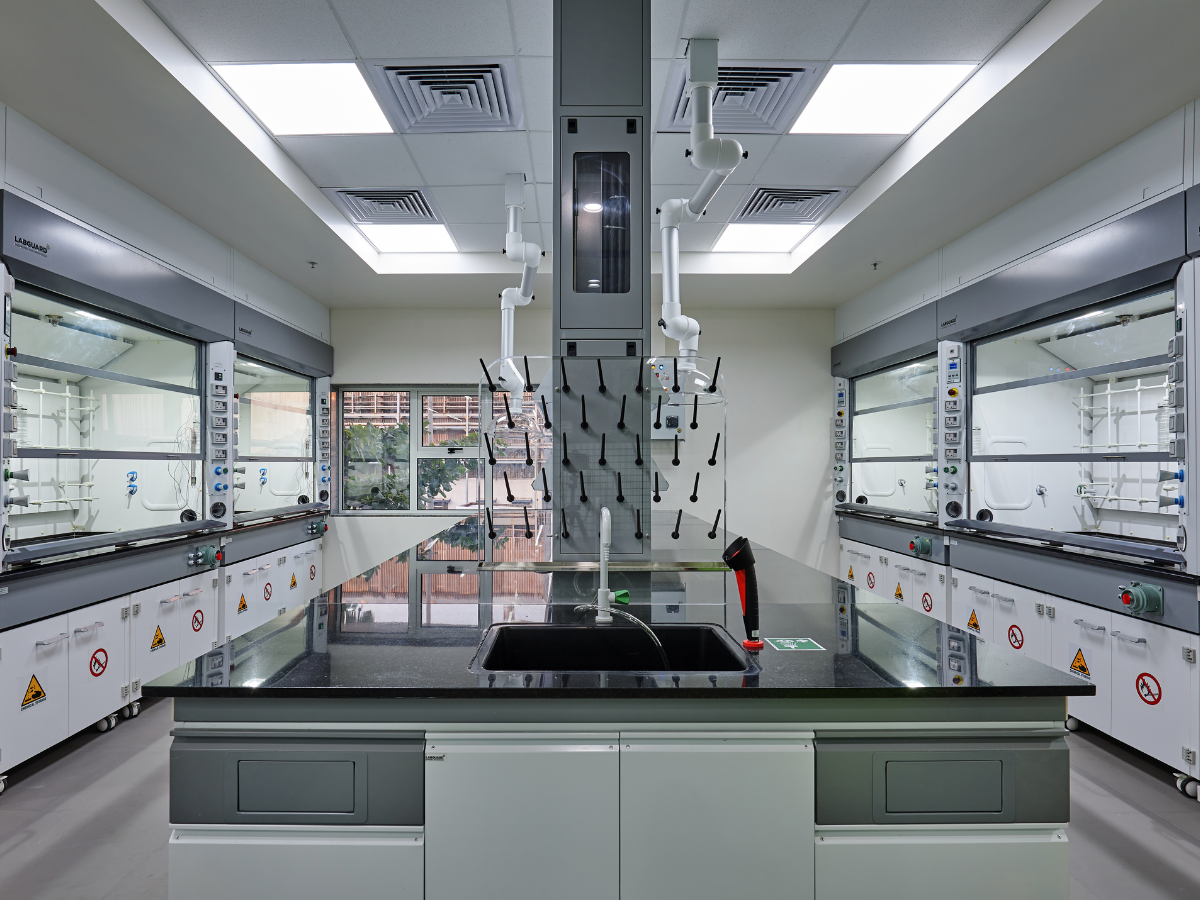 Chemical Engineering Company, Ambernath, Thane - Lab Granite Tables, Eye Wash Showers, Fume Hoods, Pegboards, Sport Extractors (2)